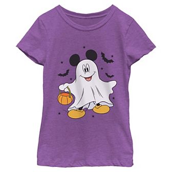 Girls' Disney's Mickey Mouse Ghost Graphic Tee