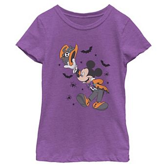 Girls' Disney's Mickey Mouse Spooky Suit Short Sleeve Graphic Tee