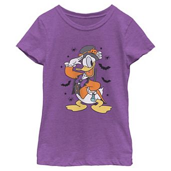 Girls' Disney's Donald Duck Spooky Suit Short Sleeve Graphic Tee