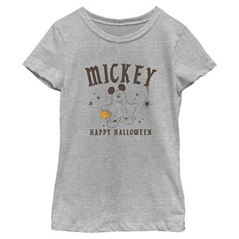 Girls' Disney's Mickey Mouse Happy Halloween Graphic Tee