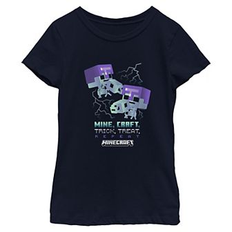 Girls' Minecraft Trick Treat Repeat Graphic Tee