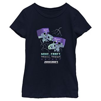 Girls' Minecraft Trick Treat Repeat Graphic Tee