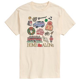 Big & Tall Home Alone Icon Collage Graphic Tee