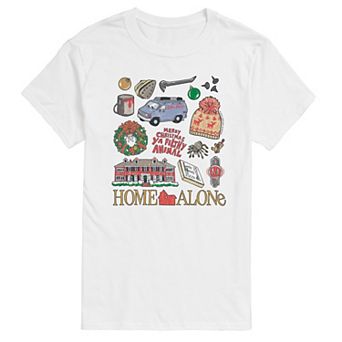 Big & Tall Home Alone Icon Collage Graphic Tee
