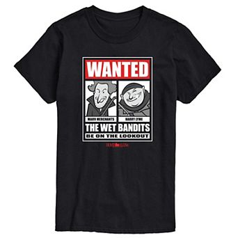 Big & Tall Home Alone Wanted The Wet Bandits Graphic Tee