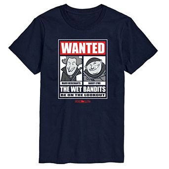 Big & Tall Home Alone Wanted The Wet Bandits Graphic Tee