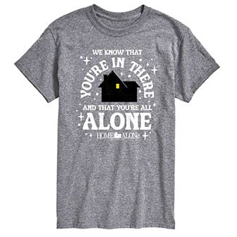 Big & Tall Home Alone We Know You're In There Graphic Tee