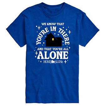 Big & Tall Home Alone We Know You're In There Graphic Tee