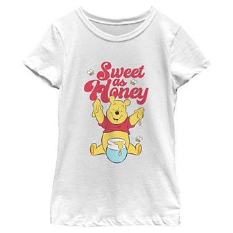 Girls 7-16 Disney's Winnie the Pooh Sweet As Honey Short Sleeve Graphic Tee