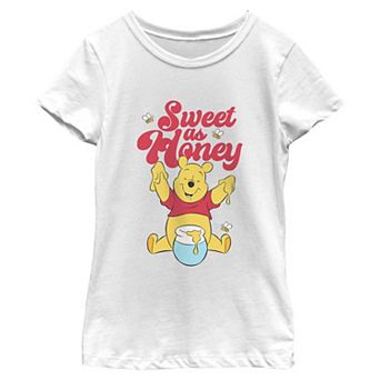 Girls 7-16 Disney's Winnie the Pooh Sweet As Honey Short Sleeve Graphic Tee