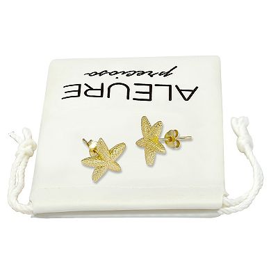 Aleure Precioso Sterling Silver Starfish Stud Earrings