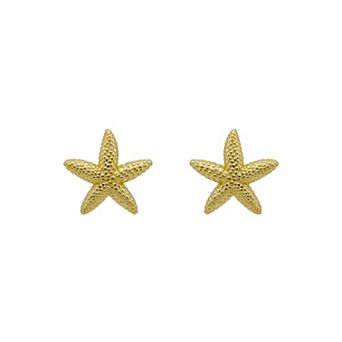 Aleure Precioso Sterling Silver Starfish Stud Earrings