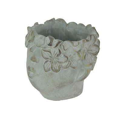 Pucker Up Concrete Head Kissing Face Mini Decor Succulent Planter 7 Inch Tall