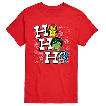 Big & Tall Marvel Ho Ho Ho Graphic Tee