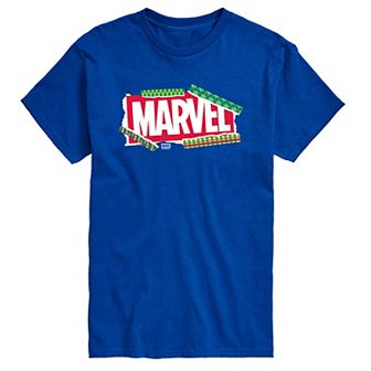 Big & Tall Marvel Logo Wrapping Paper Graphic Tee