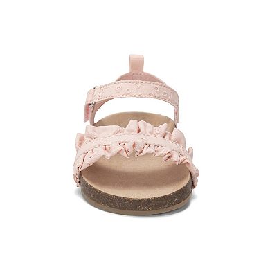 OshKosh B'gosh® Melody Toddler & Little Kid Girl Ruffle Strap Sandals