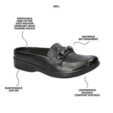Easy Street Nell Women's Slip-On Mules with Bit Detail