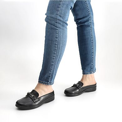 Easy Street Nell Women's Slip-On Mules with Bit Detail