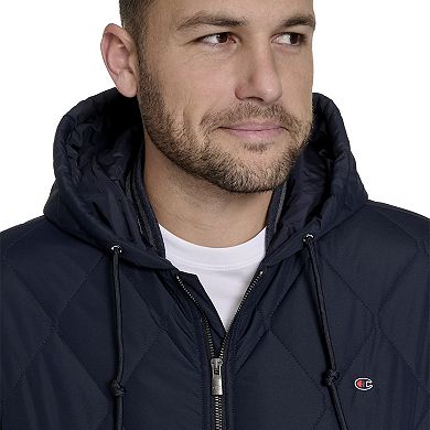 Men's Champion® Quilted Hoody Bomber Jacket