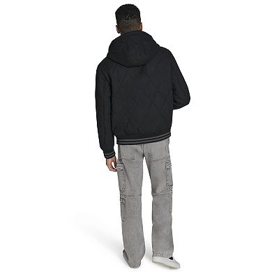 Men's Champion® Wool Quilted Hoody Bomber Jacket