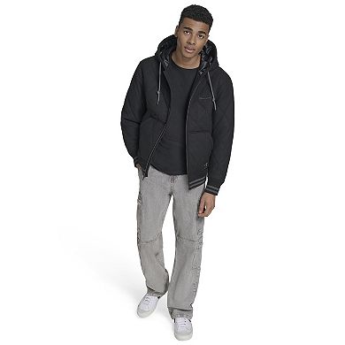 Men's Champion® Wool Quilted Hoody Bomber Jacket