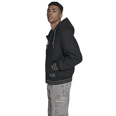 Men's Champion® Wool Quilted Hoody Bomber Jacket
