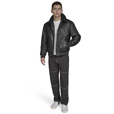 Men's Champion® Faux Shearling Varsity Jacket