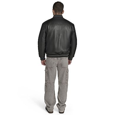 Men's Champion® Faux Leather Varsity Jacket