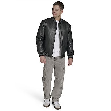 Men's Champion® Faux Leather Varsity Jacket