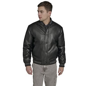 Men's Champion® Faux Leather Varsity Jacket