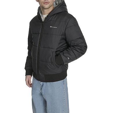 Men's Champion® Reversible Puffer Jacket with Hood