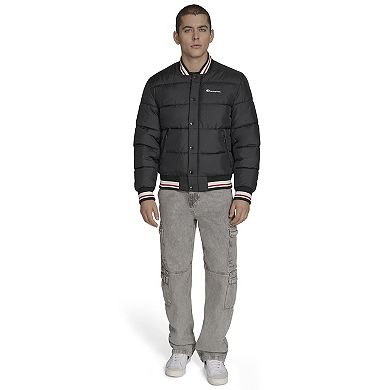 Men's Champion® Quilted Varsity Puffer Jacket