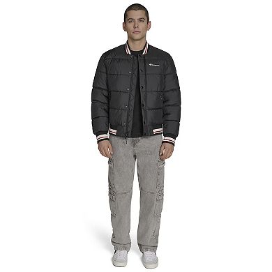 Men's Champion® Quilted Varsity Puffer Jacket
