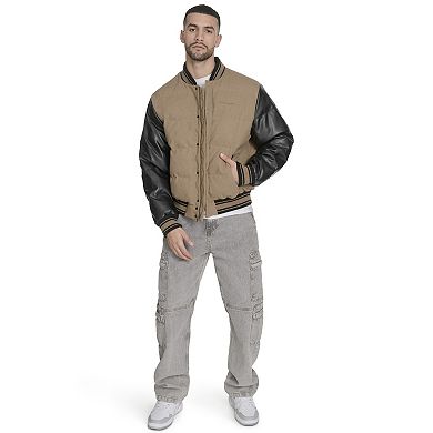 Men's Champion® Faux Leather Sleeve Puffer Jacket