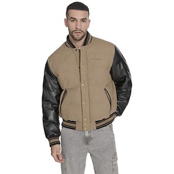 Men's Champion® Faux Leather Sleeve Puffer Jacket