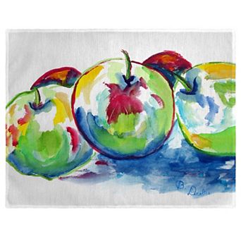 Betsy Drake Three Apples Place Mat Set Of 4
