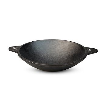 LIVEVIE 8.5" Cast Iron Appam Pan, pre-seasoned, heavy-duty & versatile for all cooktops.