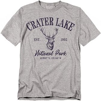 Big & Tall Crater Lake National Park Elk Icon Graphic Tee