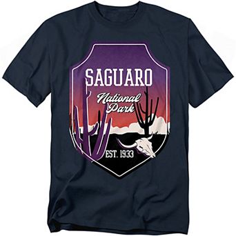 Big & Tall Saguaro Illustrated Landscape Graphic Tee
