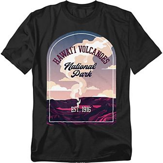 Big & Tall Hawaii Volcanoes Graphic Tee