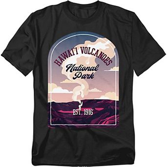 Big & Tall Hawaii Volcanoes Graphic Tee