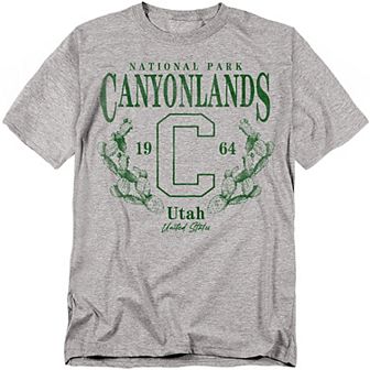 Big & Tall Canyonlands Park Prickly Pear Wreath Graphic Tee