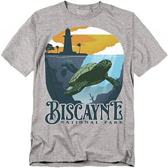 Big & Tall Biscayne National Park Sea Turtle Graphic Tee