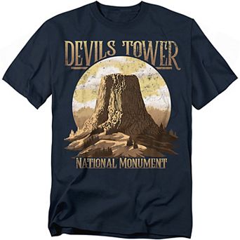 Big & Tall Devils Tower National Monument Graphic Tee