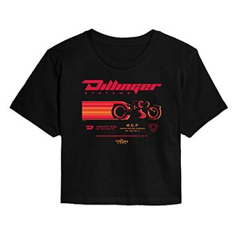 Juniors' Disney's Tron: Ares Dillinger Systems Cropped Tee