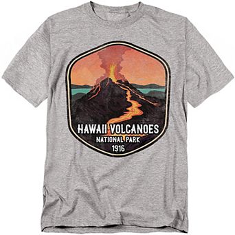 Big & Tall Hawaii Volcanoes Active Volcano Graphic Tee