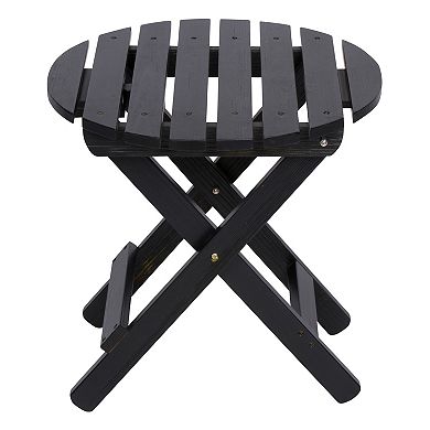 SHINE Indoor / Outdoor Square Folding Table with Hydro-Tex Finish