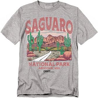 Big & Tall Saguaro National Park Cactus Graphic Tee