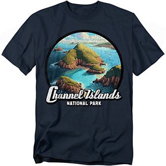 Big & Tall Channel Islands Birds Eye View Graphic Tee