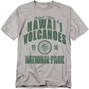 Big & Tall Hawaii Volcanoes Established Date Graphic Tee